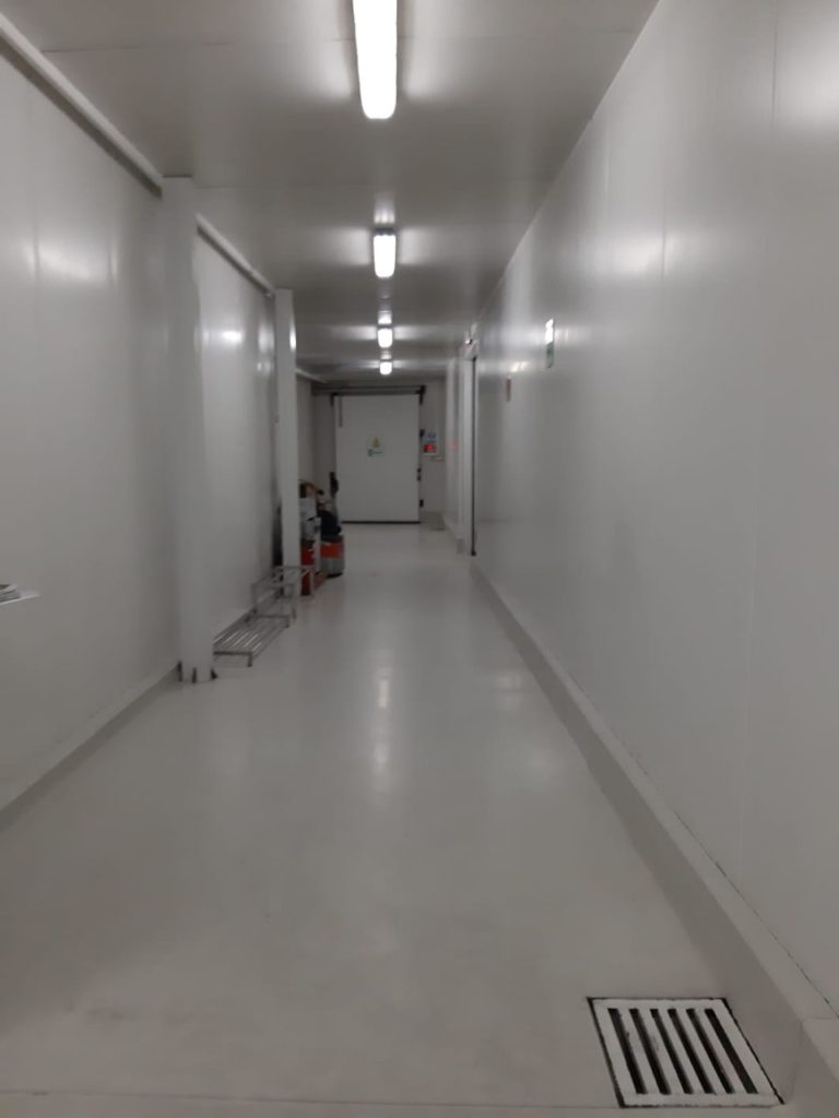 Chambers for IQF fruits storage